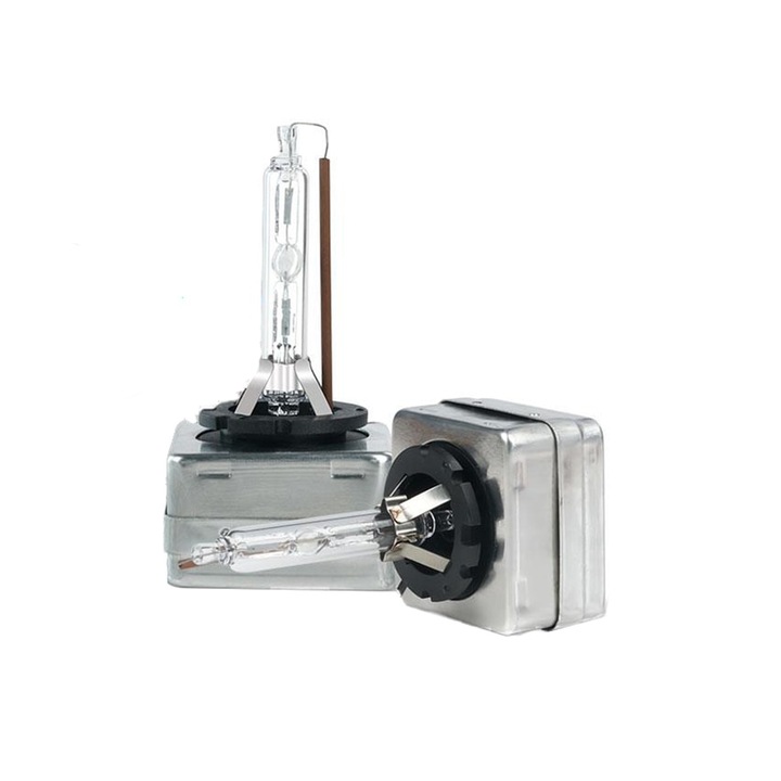 Set 2 becuri xenon soclu D1S Tudis Quick StaRT lumina ALB rece 6000k