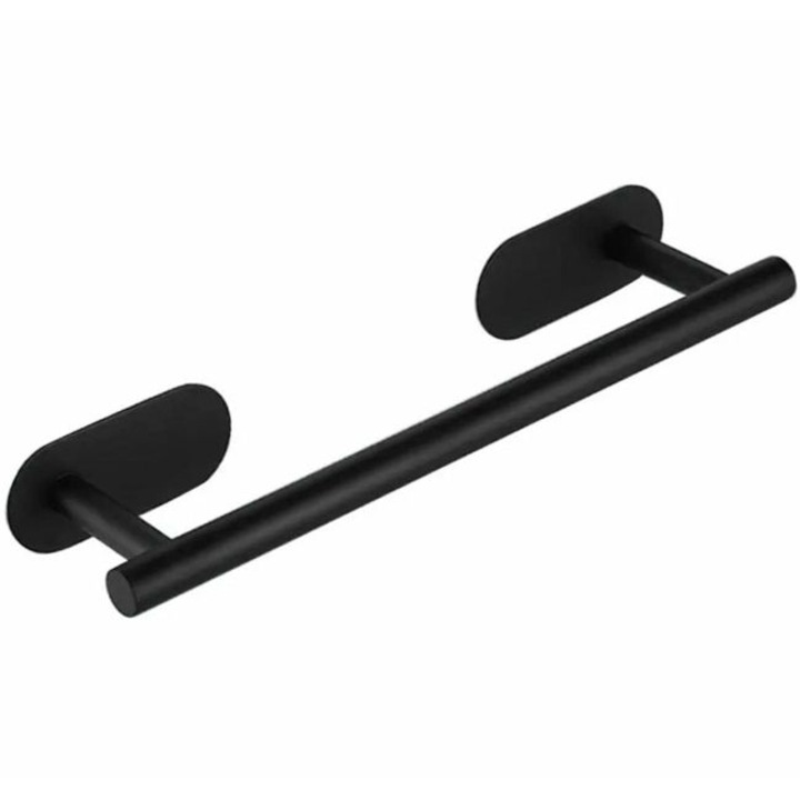 Acél törölközőtartó, hossza 40 cm, színe Fekete