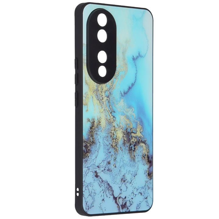 Кейс за Honor 90, Techsuit Glaze Series, Blue Ocean