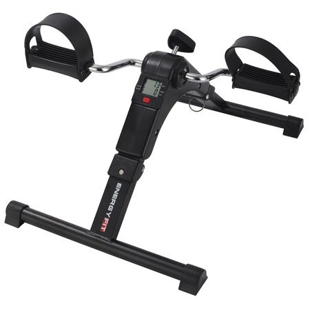 Mini bicicleta fitness Energy Fit W001A negru, potrivita persoanelor ce au nevoie de tratament de reabilitare a muschilor bratelor sau picioarelor