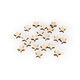 Set 20 mini stelute din lemn pentru lipit, 10 mm, Natur