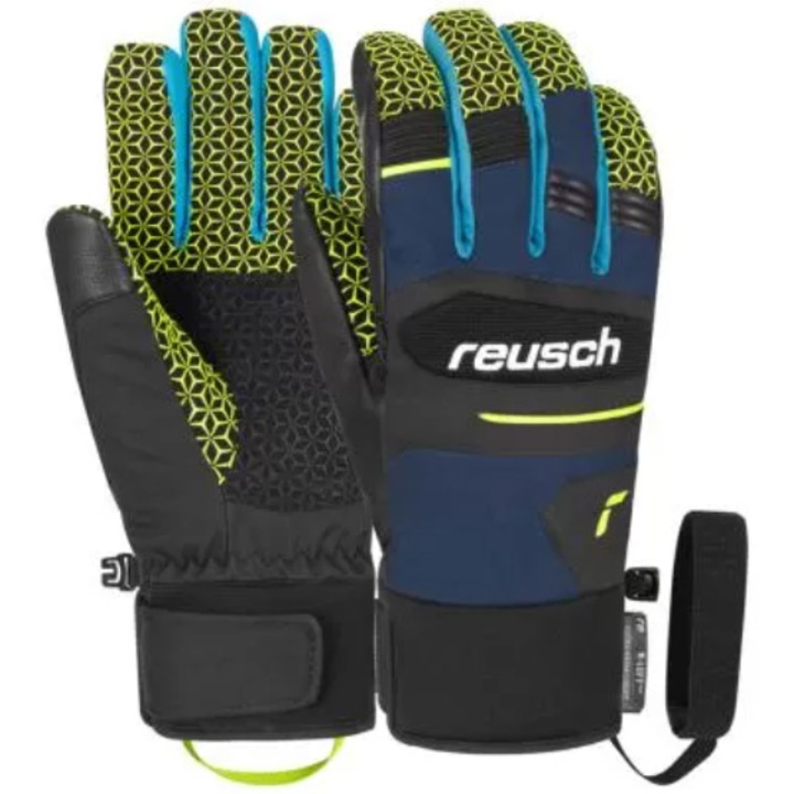 Ски ръкавици Reusch Scorpion R-TEX XT, Размер 9.5-L/XL,Черен/Син/Жълт