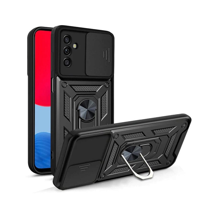 Samsung Galaxy A13 5G / A04s telefonnal kompatibilis tok - Techsuit CamShield sorozat - fekete,