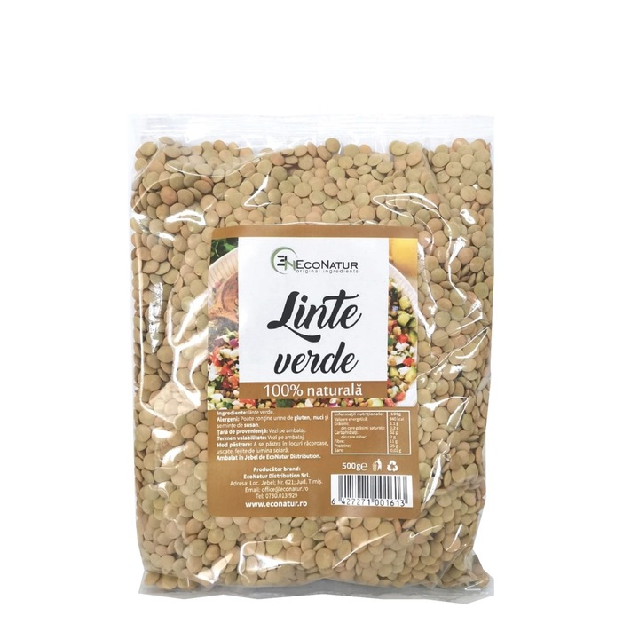 Linte verde 500g EcoNatur