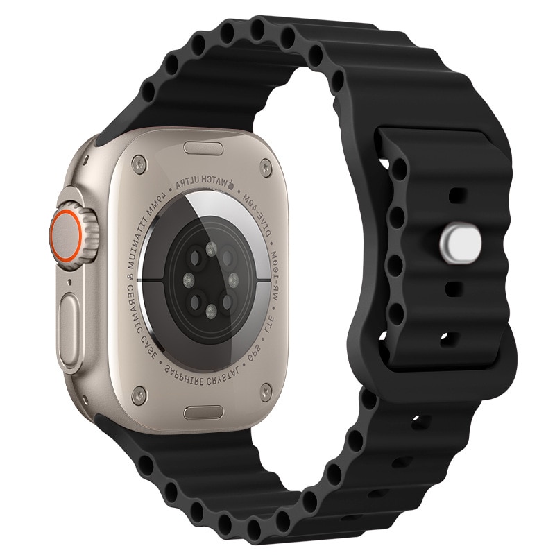 Силиконова каишка LUVLU, съвместима с Apple Watch Ultra/SE/8/7/6/5/4/3 ...