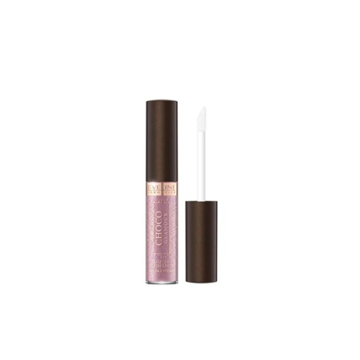 Fard pentru pleoape lichid Choco Glamour Eveline roz 4