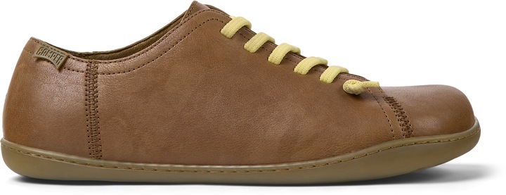 Camper, Pantofi casual de piele cu branturi detasabile Peu Cami, Maro camel