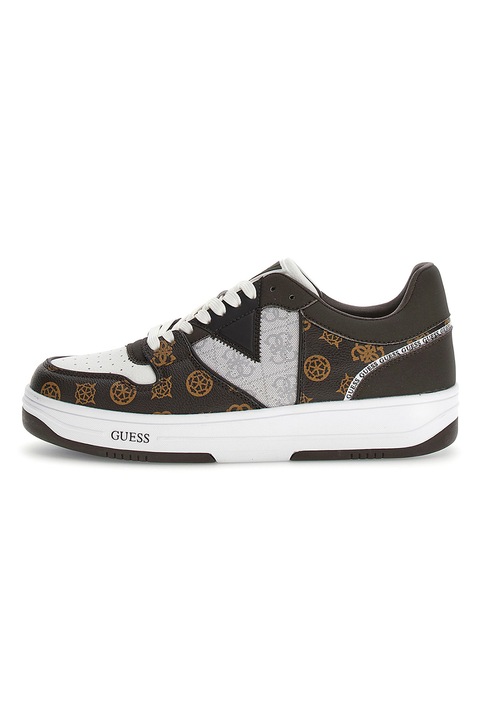 Guess, Logós sneaker, Fehér/Barna