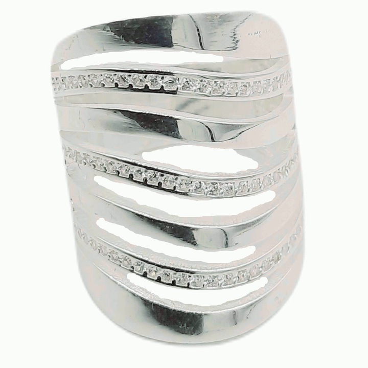 Inel Argint 925 cu piatra de Zirconiu Genova marime 20