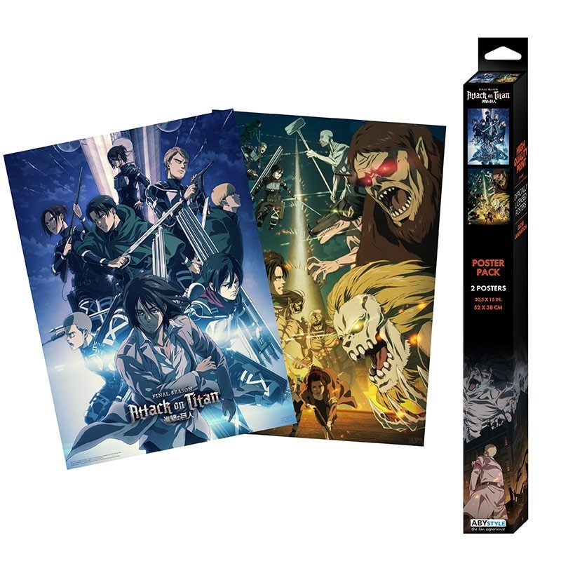 ATTACK ON TITAN - Set 2 Chibi Posters - Set 2 (52x38) - eMAG.ro