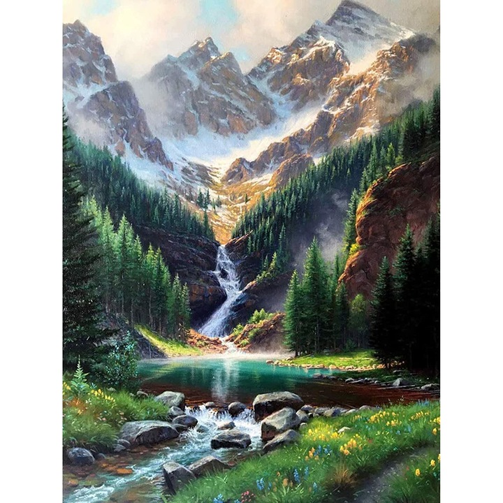 Комплект за Рисуване по Номера, DiamantArt, Природа, 40х50 см