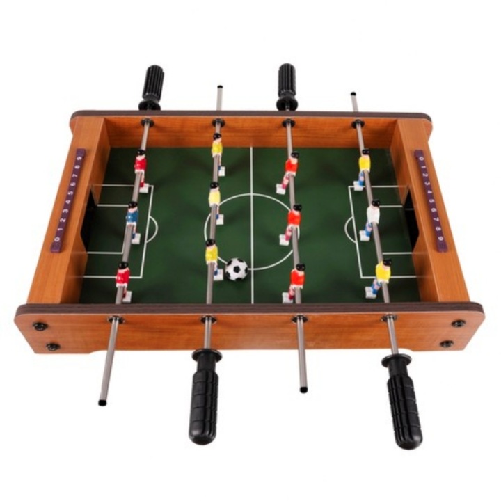 Masa de fotbal pentru copii si adulti CLASStitude, 12 fotbalisti, contor gol, manere anti-alunecare, 50 x 10 x 51.5 cm, Verde