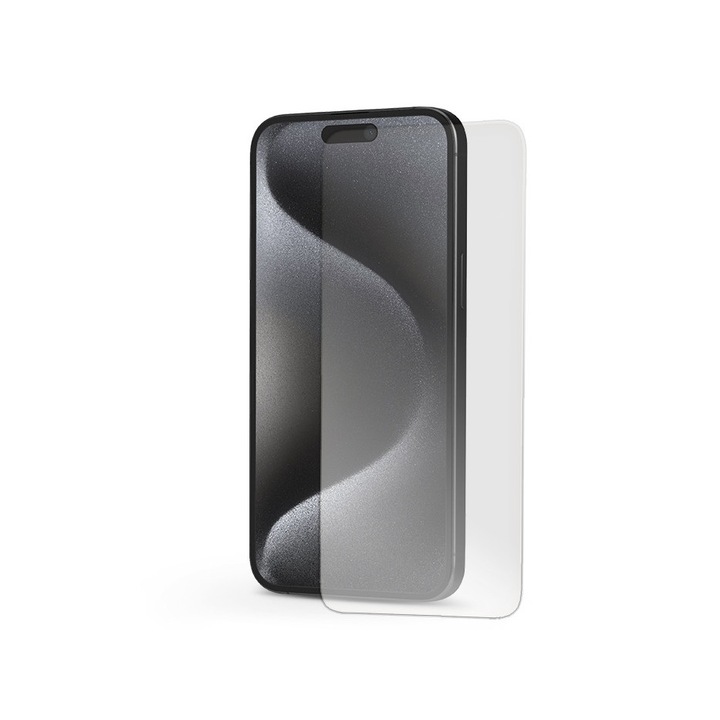 Стъклен протектор за екран, За Apple iPhone 15 Pro Max - Tempered Glass Screen Pro Plus2.5D - 1 бр/опаковка - ЕКО опаковка