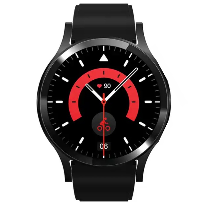 Смарт часовник RoHs® BeFIT, 1,39 инча SUPER HD, Bluetooth HD повикване, Multi Sport, Многоточков пулс, кръвно налягане, кислород, метална кутия, високоговорител, известия, IP67, черен