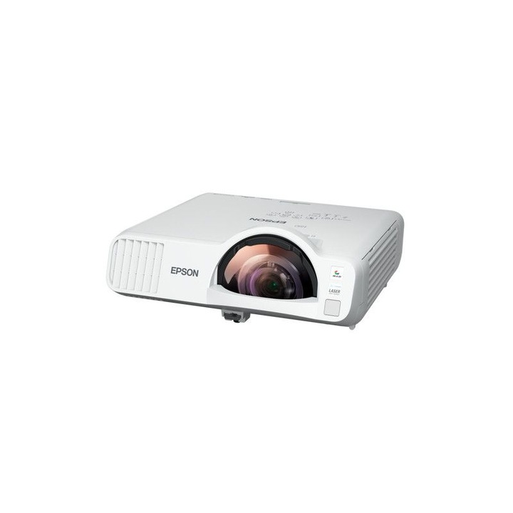 Видео проектор Epson EB-L210SW, 16:10, 4000 lm, 3LCD, 20000 ч, Wi-Fi, Бял