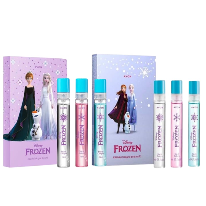 Colectie de parfumuri Disney Frozen, Avon, 90 ml - 6 x Apa de parfum 15 ml
