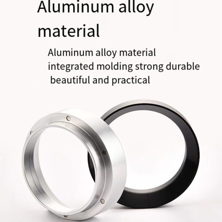 Kávéadagoló gyűrű, Alumínium, 58mm, Ezüst