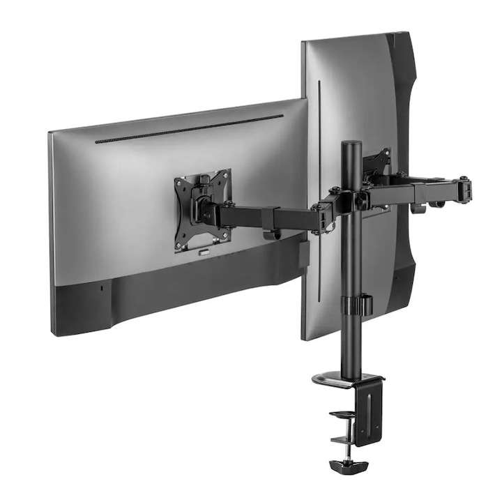 Suport de birou MC-754N, pentru 2 monitoare, 17-32", 2 x 9 kg