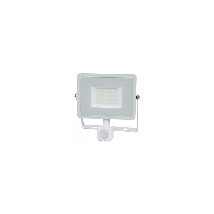 Proiector led cu senzor de miscare, 30W, 4000K, IP44, 2400 lm, Gri