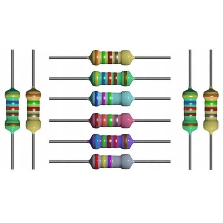 Комплект от 10 резистора, SE, 1/4W, 4.7K, Многоцветни