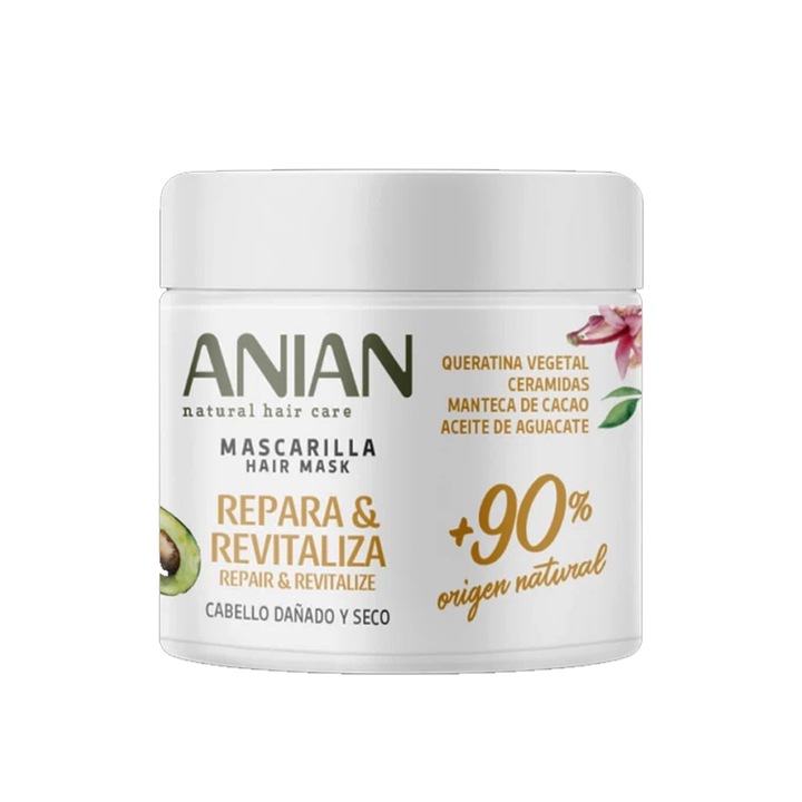 Masca de par cu keratina vegetala ANIAN REPARA & REVITALIZA 350 ml
