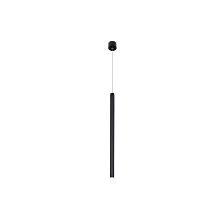 Pendul LED, Lumina Calda 3000K, Flux Luminos 180 lm, Putere 3W, Negru, Aluminiu, Diametrul Ø2.5 x H1:1, 50cm X H2:60cm, ULTRATHIN, Nova Luce