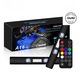 Lumini ambientale AdyMel® 2in1, cu sau fara fire, portabile, detasabile, cu acumulatori, incarcare USB, 7 culori, negru
