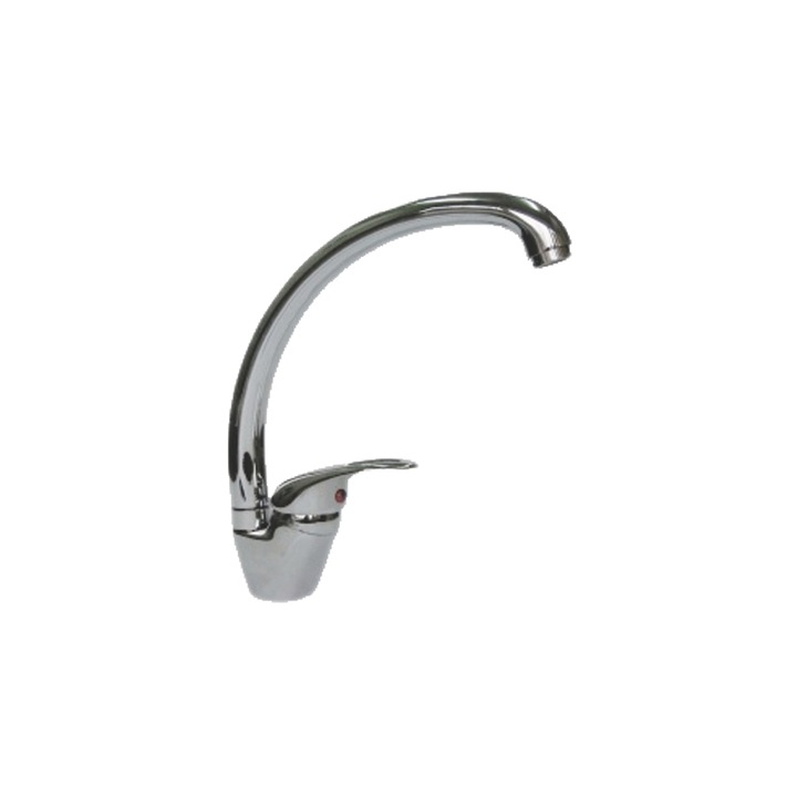 Monoblokk csaptelep a mosogatóhoz, hattyúnyak, 310 mm