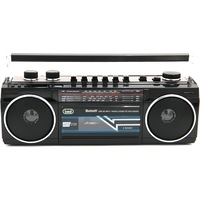 Radiocasetofon cu inregistrare Trevi RR50100 Boombox vintage USB/SD microfon incorporat Bluetooth 4 benzi Radio MW/FM/SW1/2 AUX mufa 3.5mm casti stereo 6.5W negru