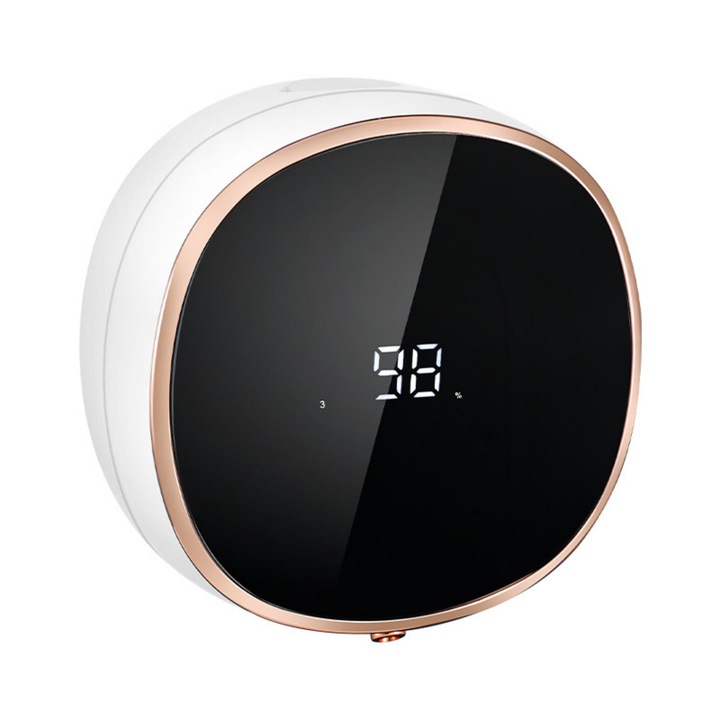 Automata szappanadagoló, Műanyag, 280 ml, Fehér