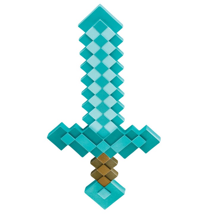 Sabie Minecraft Diamond - 51 CM - Originala, Multicolor