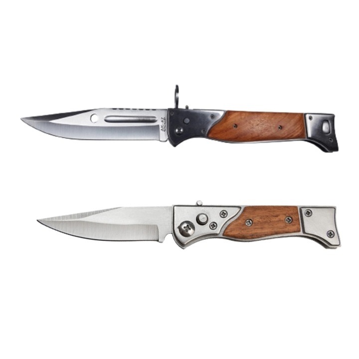 2 db AK Depox® késes készlet, Fighting System, rozsdamentes acél, barna, tok mellékelve