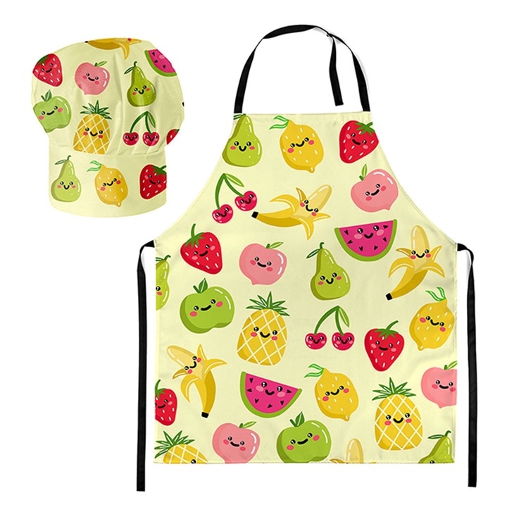 Set sort si boneta pentru copii, Fullprint, Fruit