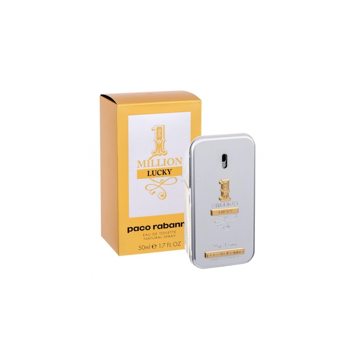 1 Million Lucky Paco Rabanne Eau de Toilette uraknak, 50 ml