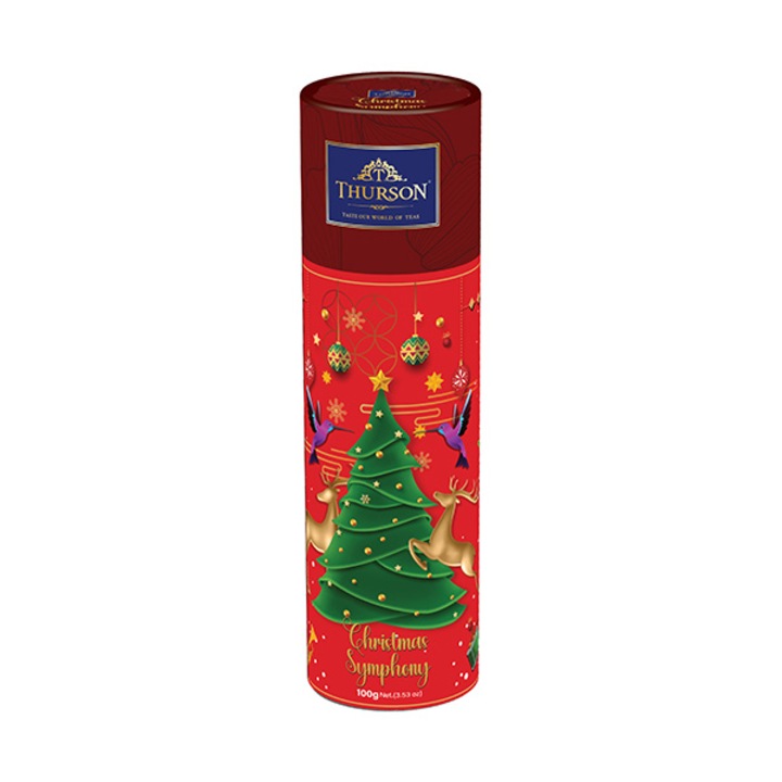 Thurson Karácsonyi ízesített szálas tea, 80g, Vörös doboz