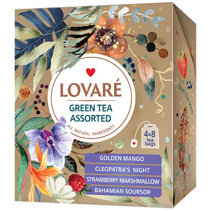 Lovare, Zöld Tea Válogatás, 32 filteres