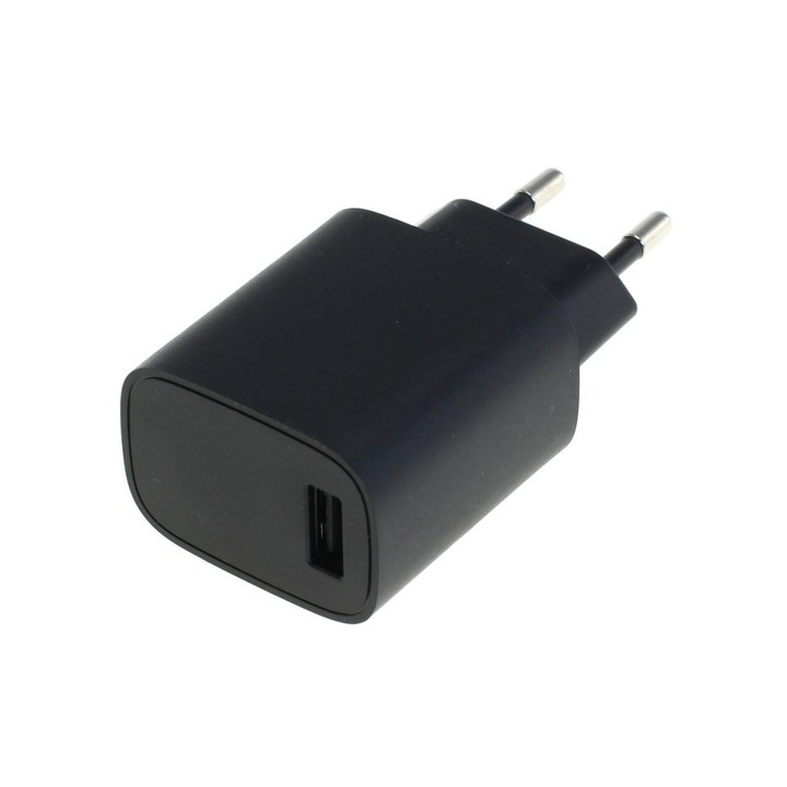 OTB USB töltőadapter - 1A - fekete