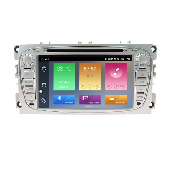 Navigatie auto, ZT1, Multimedia, Pentru Ford/Mondeo/Focus/S-Max, Android 12, 8 Core, 8GB, 128GB