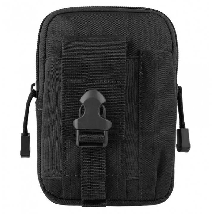 Katonai taktikai táska, Trooper Reach, poliészter, űrtartalom 1 l, 18 cm, fekete