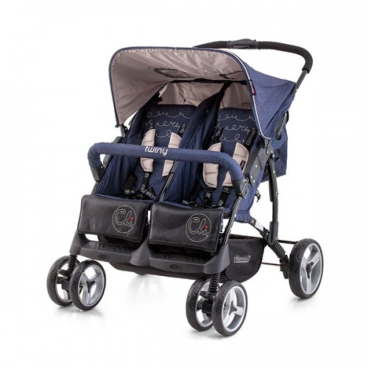 Carucior Chipolino Gemeni Twiny 2014 Vanilla Denim