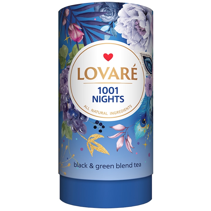 Lovare, Ízesített Szálas Prémium Teakeverék, "1001 Nights", 80g + 15 teafilter tasak