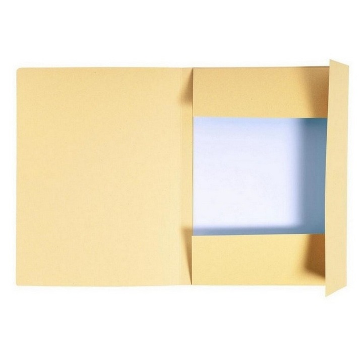 Set 5 dosare plic, carton 320 gr, galben, Falken