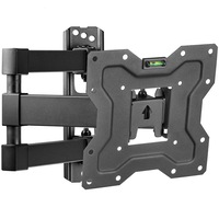 Suport TV de Perete, Pivotant, Universal, Diagonala 15” – 48” ( 38 – 122cm), Max 35kg, Vesa 100x100 – 200x200, Negru, Sim Online®
