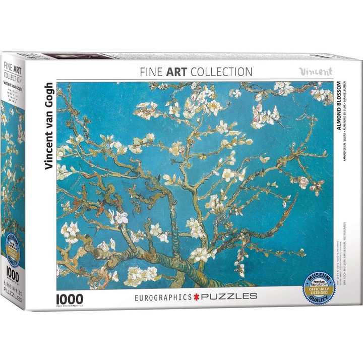 Puzzle Eurographics de 1000 piese - Migdale inflorite (detaliu) Vincent van Gogh