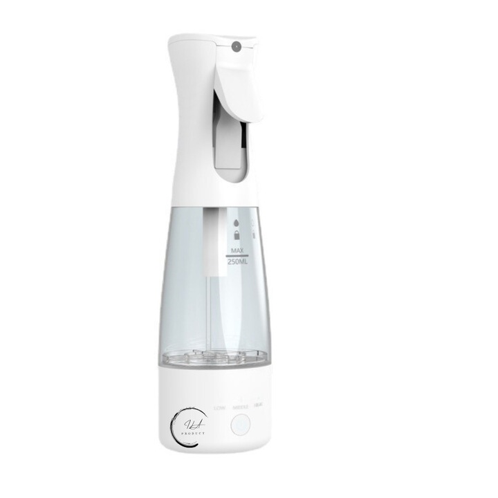 Електрически уред за дезинфекция и стерилизация, Ila Product, Електролитна технология със сол и вода, 99,99% бактерицидна ефективност, 230 ml, Бял, 68x68x245 mm