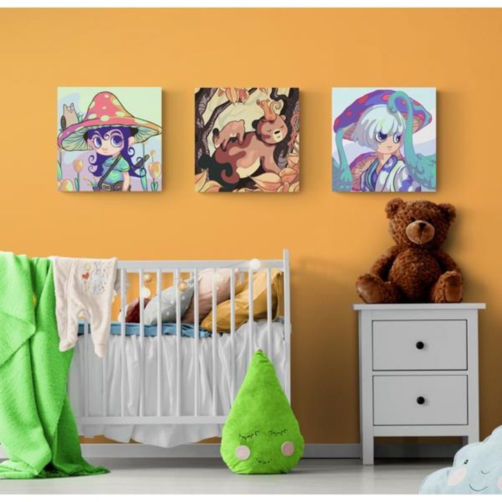 Рисуване по номера ITA ART, За деца - Дизайн 36, 20х20см, 3 броя