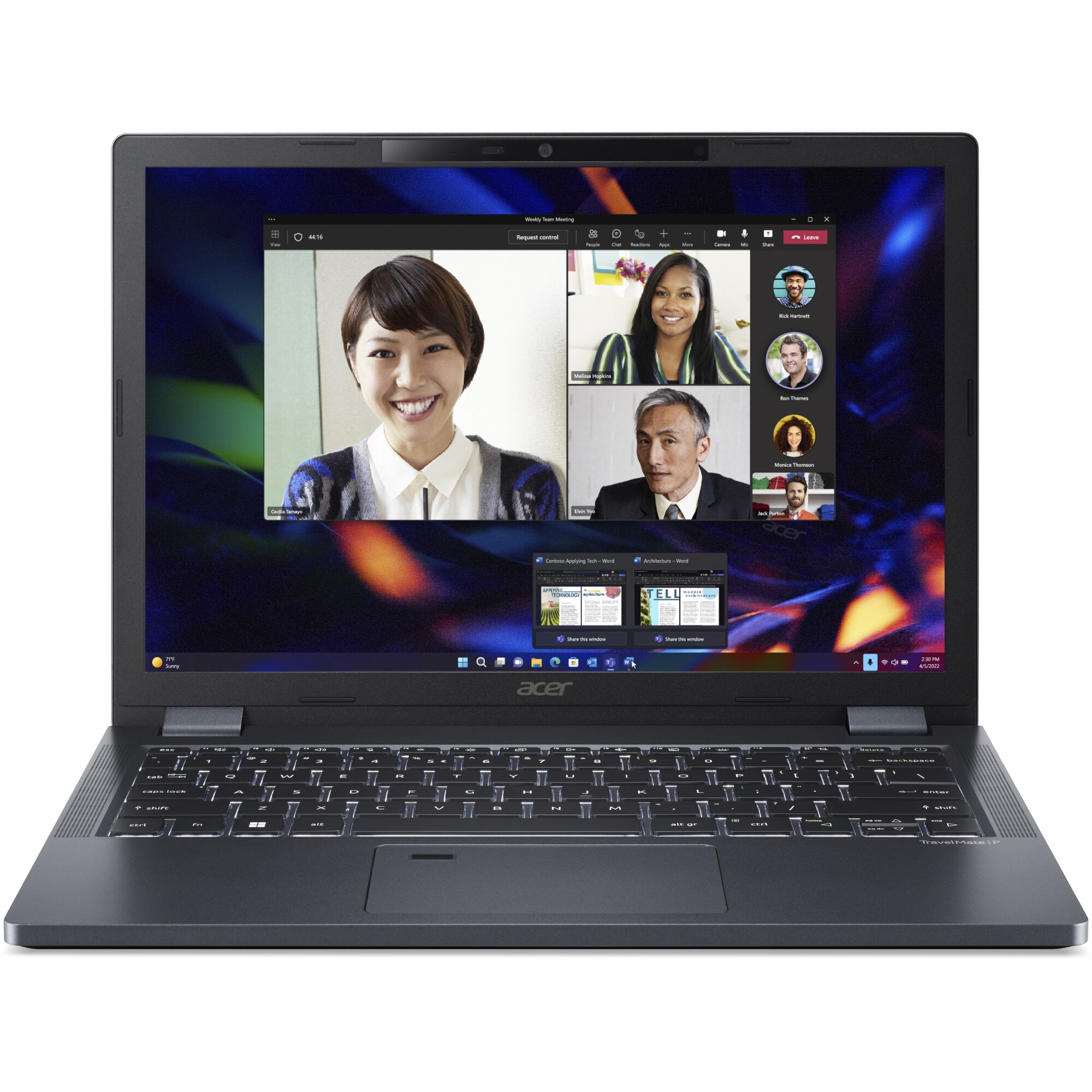 Лаптоп Acer TravelMate P4 P413-51-TCO-72TK с Intel Core i7-1355U (1.2/5 ...