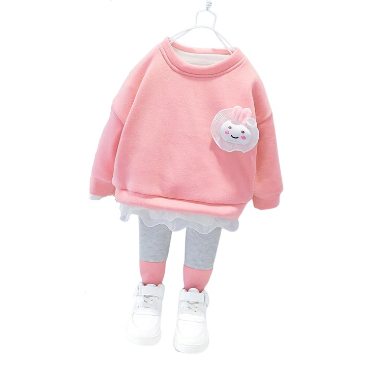 Compleu de catifea din doua piese ANDA