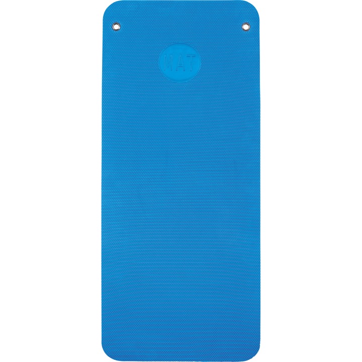 Covoras de gimnastica, Amila, Cauciuc, 15mm, 140cm Albastru