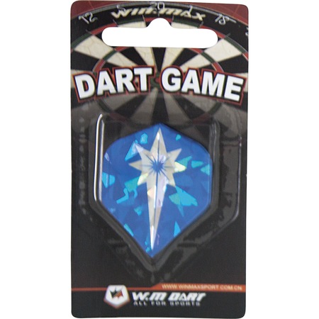 Set 3 aripi late darts, WIN MAX WELON, Plastic, Albastru - eMAG.ro